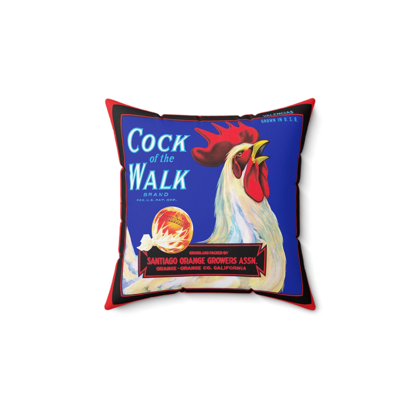 Cock of the Walk Square Pillow