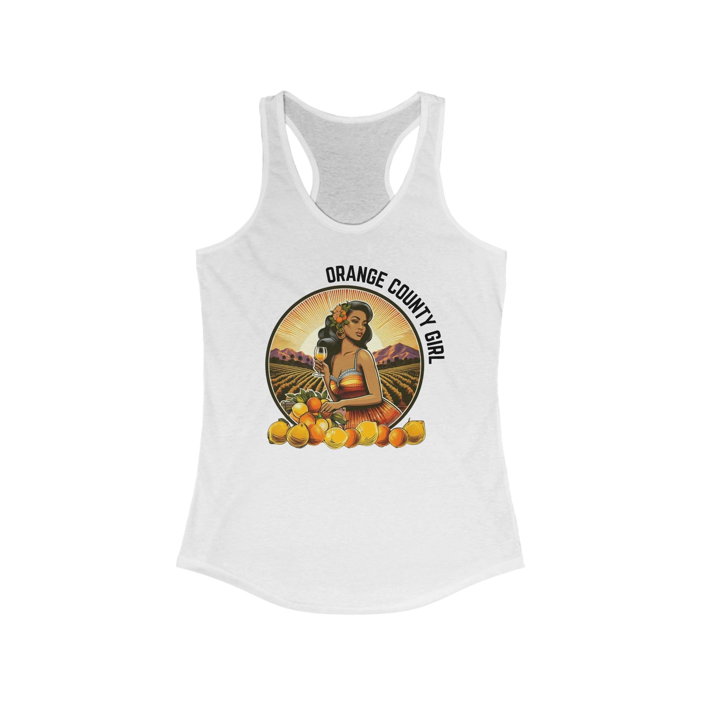 ORANGE COUNTY GIRL - Tank Top - Retro Brunette
