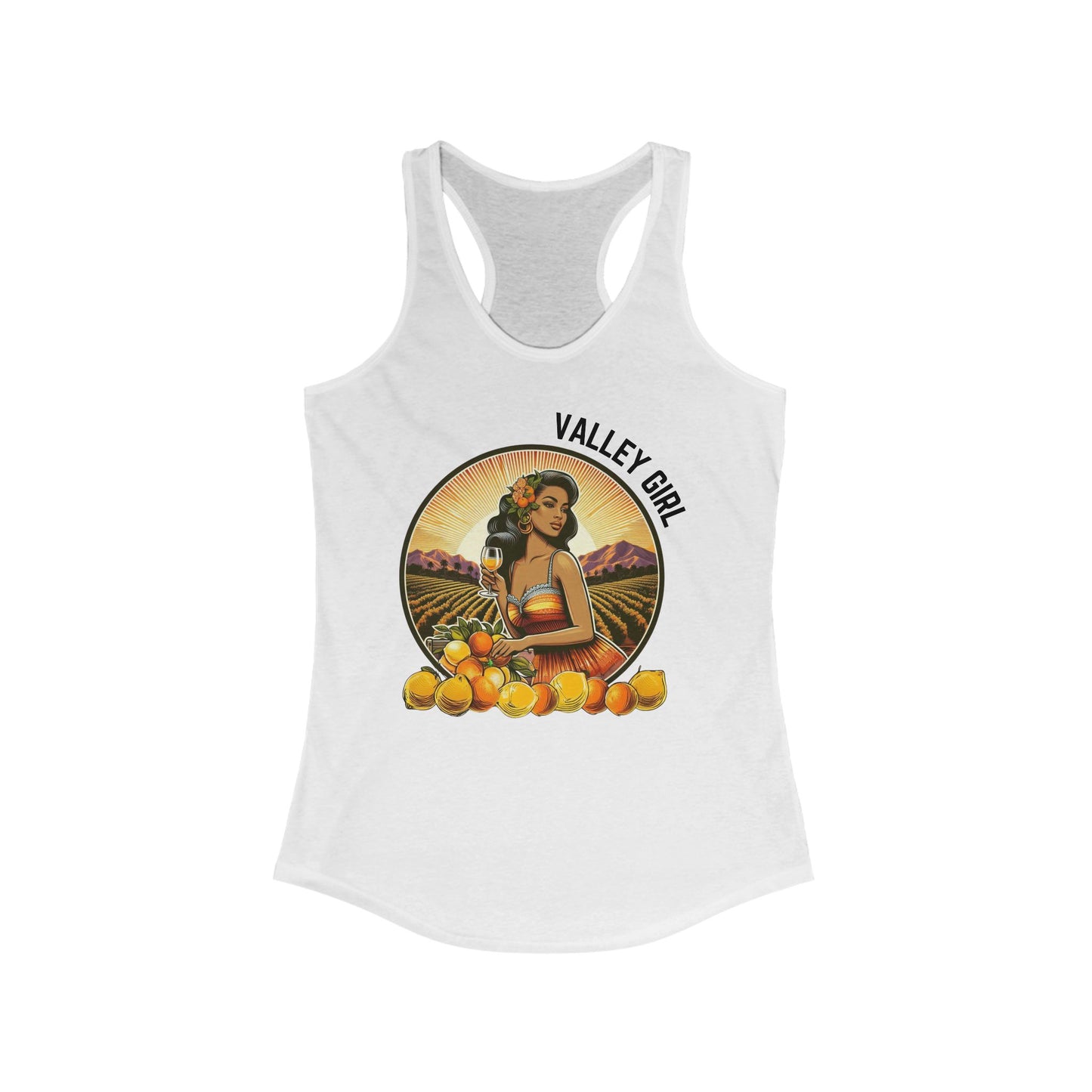VALLEY GIRL - Tank Top - Retro Brunette