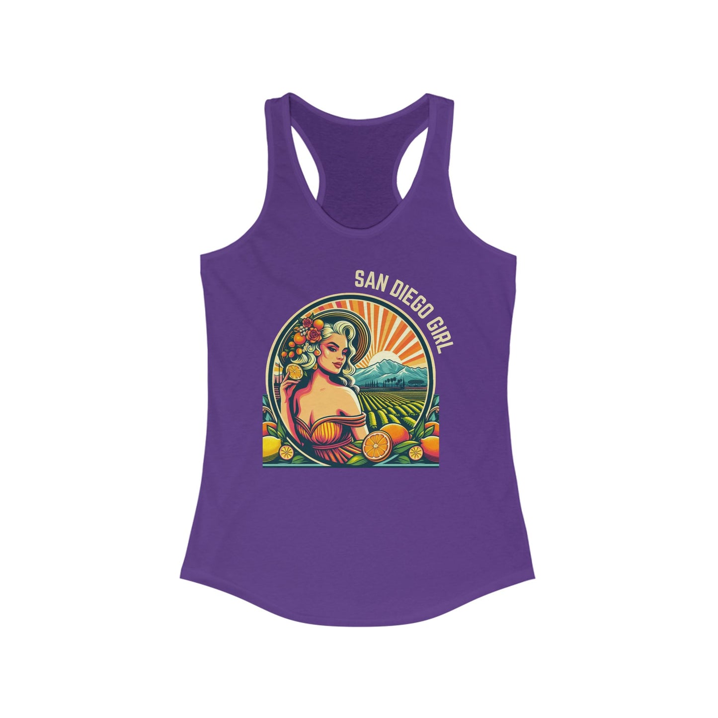 SAN DIEGO GIRL- Tank Top - Citrus Queen