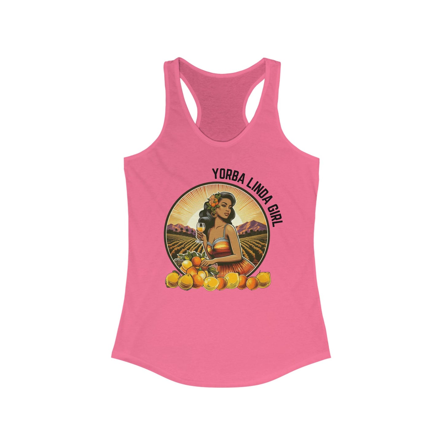 YORBA LINDA GIRL - Tank Top - Retro Brunette