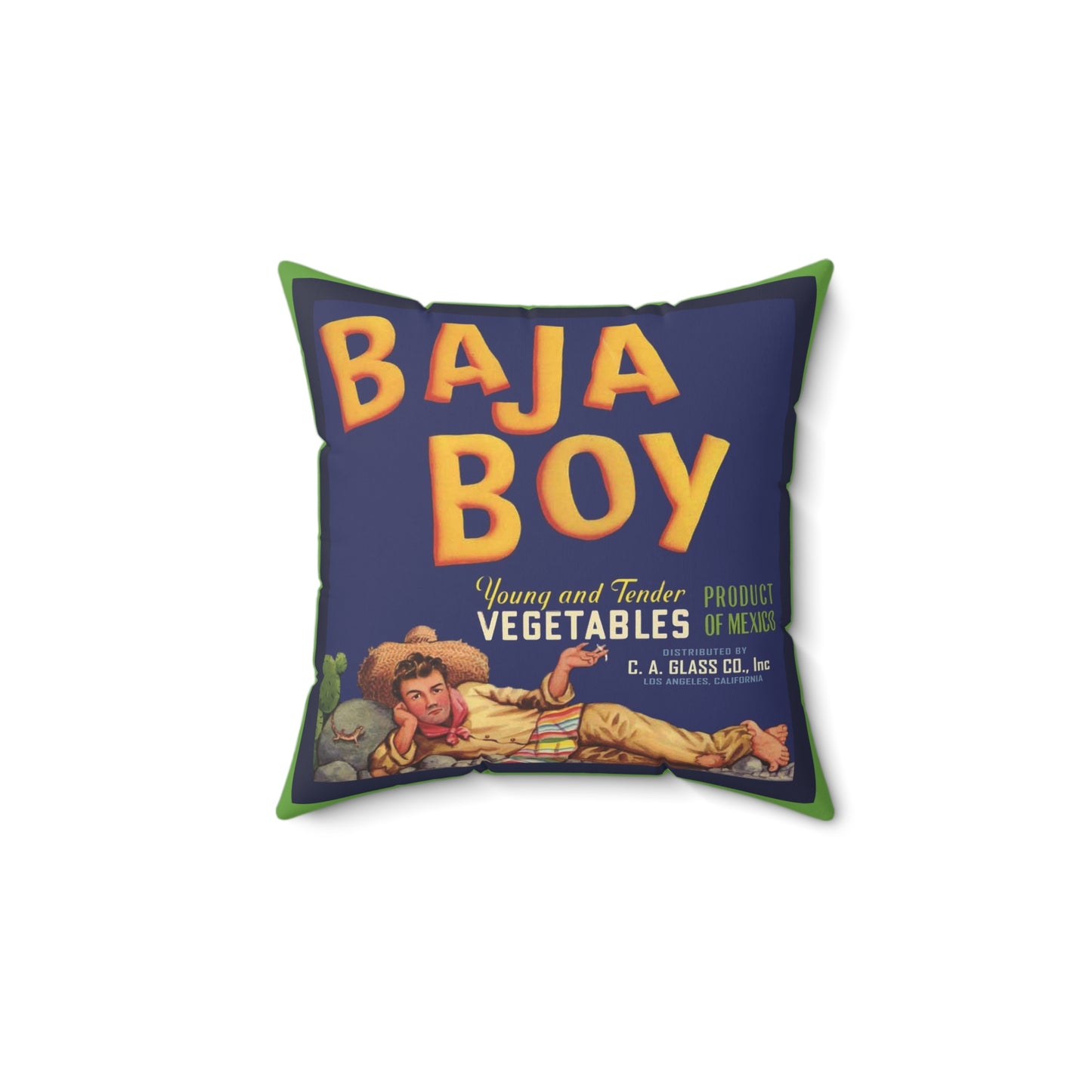 Baja Boy Square Pillow