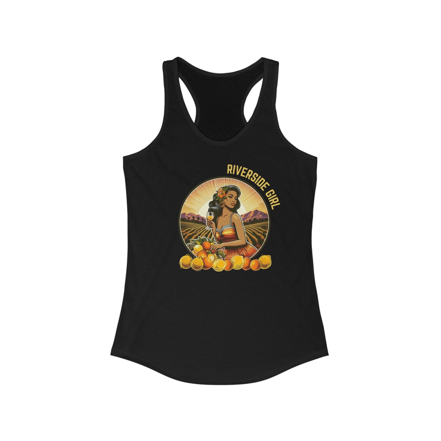 RIVERSIDE GIRL - Tank Top- Retro Brunette