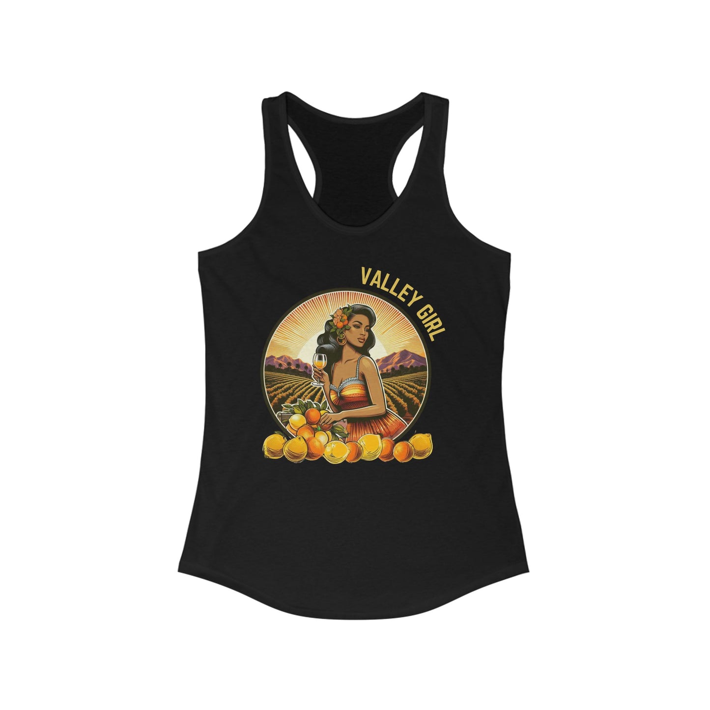 VALLEY GIRL - Tank Top - Retro Brunette
