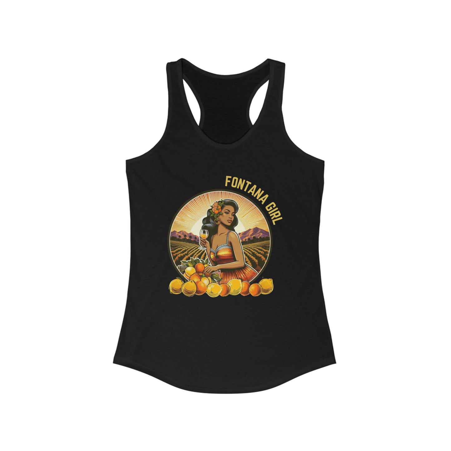 FONTANA GIRL- Tank Top - Retro Brunette
