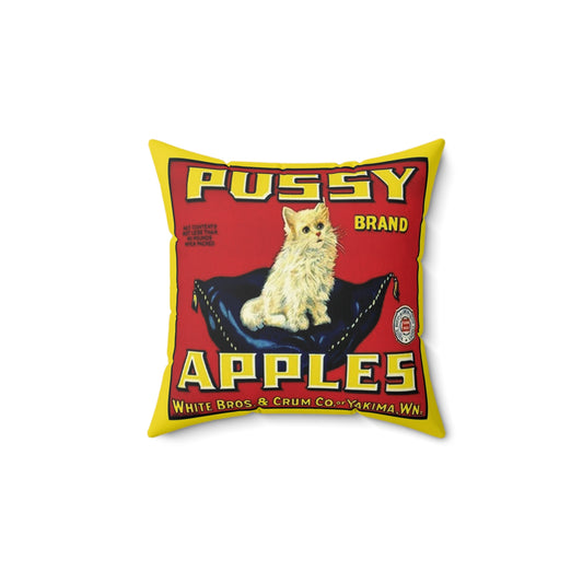 Pussy Apples Square Pillow