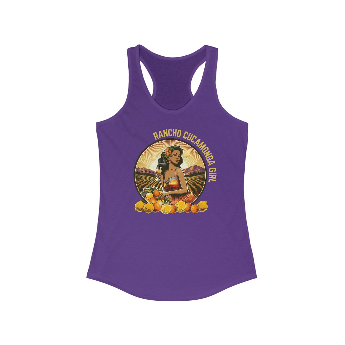 RANCHO CUCAMONGA GIRL - Tank Top - Retro Brunette