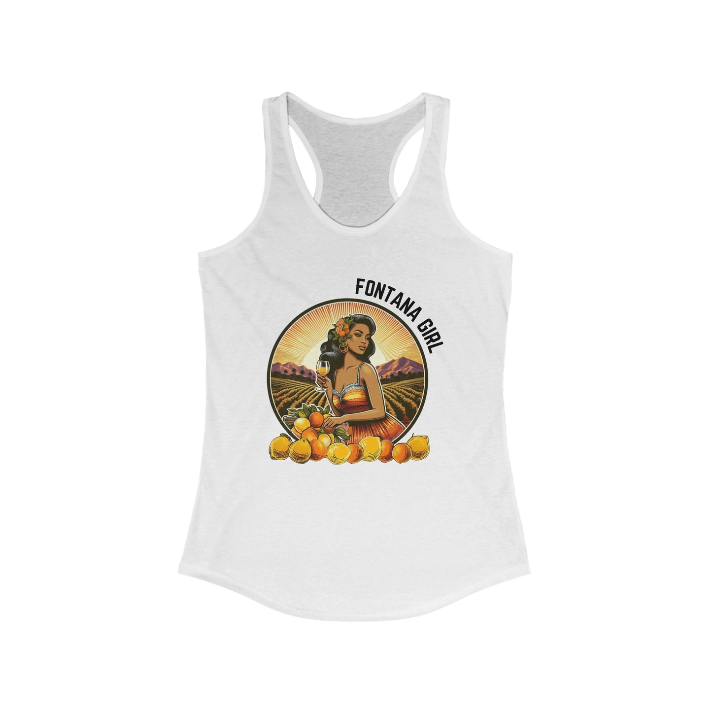 FONTANA GIRL- Tank Top - Retro Brunette