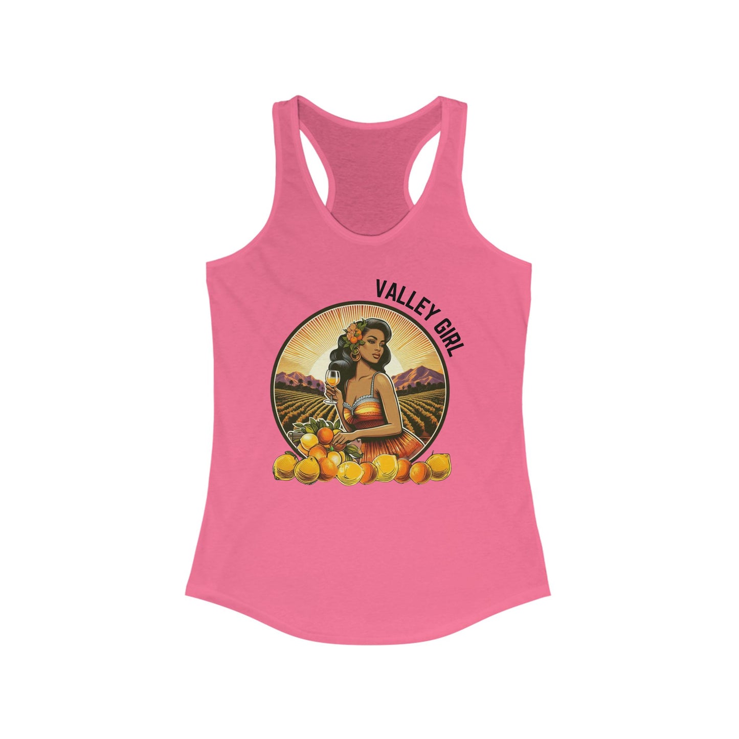 VALLEY GIRL - Tank Top - Retro Brunette