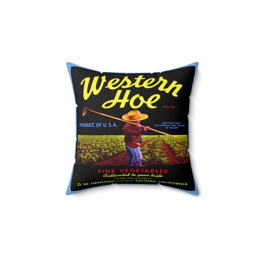 Western Hoe Square Pillow