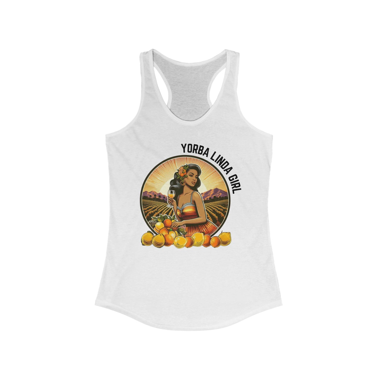 YORBA LINDA GIRL - Tank Top - Retro Brunette