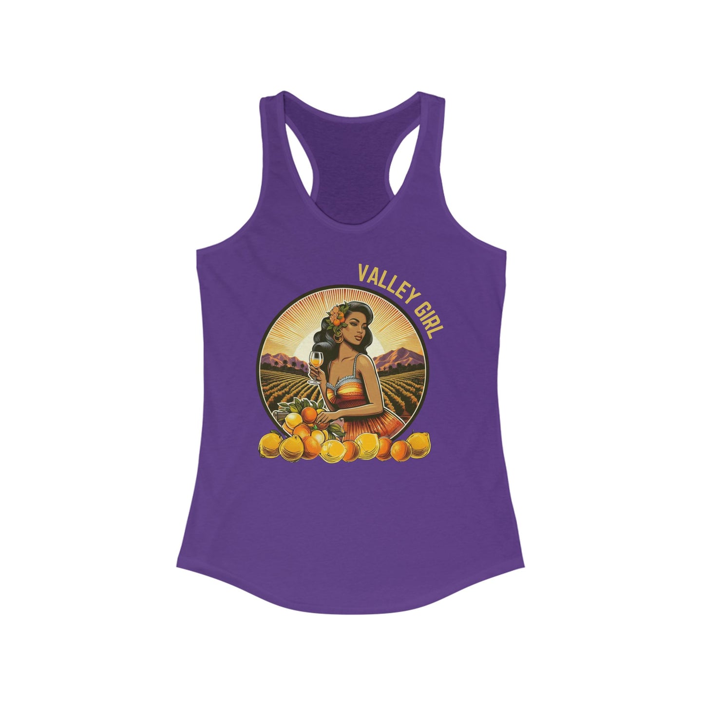 VALLEY GIRL - Tank Top - Retro Brunette