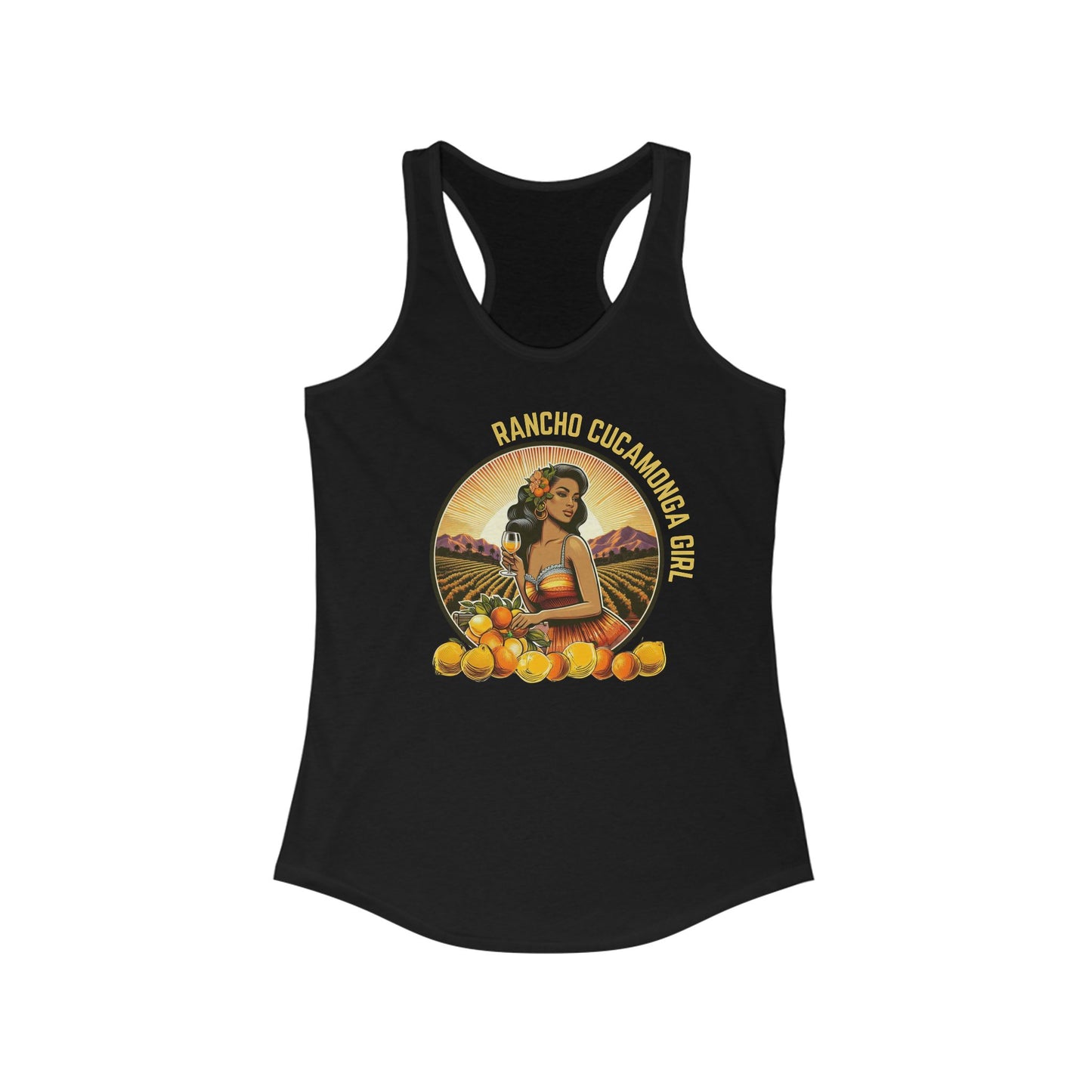 RANCHO CUCAMONGA GIRL - Tank Top - Retro Brunette