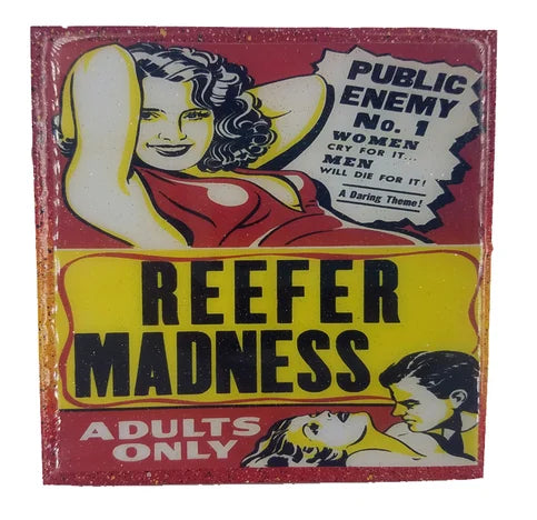 Reefer Madness - Public Enemy #1 - Vintage Art - Handmade Coaster